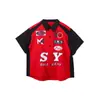 Roupas Infantis da Moda Street Dance Hip-Hop Marca da Moda Meninos e Meninas Camisa de Manga Curta para Motociclista Conjunto Hiphop da Moda Roupas Frescas para Performance