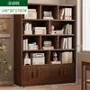 Estante de Livros de Chão para Sala de Estar, Rack de Armazenamento à Prova de Poeira, Armário de Exibição com Porta, Armazenamento de Parede para Casa, Armário de Armazenamento, Estante para Estudantes