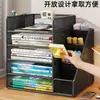 Prateleira de Armazenamento para Classificação de Assuntos Porta-livros de Mesa Estante em Camadas Porta-arquivos de Mesa para Estudante Prateleira de Armazenamento de Livros Uso Doméstico