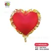 Decoraciones de Cumpleaños para Niños Globos de Papel de Aluminio con Borde de Encaje para el Día de San Valentín Chino de 27 pulgadas Globos Flotantes en Forma de Corazón para Fiesta