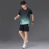 Camiseta de Manga Corta de Verano para Hombre con Diseño de Malla Conjunto Deportivo Casual para Adolescentes Conjunto de Dos Piezas con Shorts
