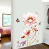 9333 criativos lótus adesivos de parede quarto corredor corredor adesivos de parede decorativos sala de estar fundo autoadesivo adesivos de papel de parede