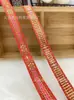 Laço de fita festivo estilo chinês vermelho grande de 1,0-1,7 cm acessórios para roupas de minorias étnicas atacado