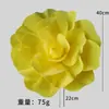 Flores Artificiais Amarelas Rosa da Moda Flores Decorativas Check-In Parede de Flores Parede de Fundo Quintal Suprimentos de Decoração Suave Adereços para Fotografia