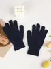 Explosões transfronteiriças luvas monocromáticas luvas de tricô quentes de inverno luvas para amantes de viagem luvas anticongelantes para passeios luvas adultas