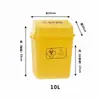 Cuna Plegable de 10L Basura Médica Doméstica Exterior Clasificación Cocina Basura Doméstica Dañina Almacenamiento de Residuos