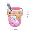 Broche de oso de té con leche Insignia linda japonesa Insignia de bebida personalizada Insignia de animal de dibujos animados Accesorios para mochila de hombre y mujer
