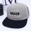 Gorra de béisbol para niños de comercio exterior, gorra bordada con letras ESPACIO, color a juego, borde plano, gorra de hip-hop, sombrero para el sol de verano