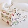 Colcha de Verão Fina de Algodão Tricotado com Fibra de Soja Classe A para Crianças, Colcha de Verão/Primavera/Outono, Colcha para Ar Condicionado, Lavável à Máquina