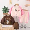 Sudaderas Casuales Nuevas con Cremallera para Hombre y Mujer Serie Bebé Traje Infantil de Tres Piezas Fabricante Directo Venta al por Mayor