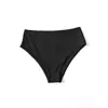 2026 Verão Europeu e Americano Aliexpress Novo Cor Sólida Sexy Cintura Alta Triângulo Multicolorido Calcinha de Biquíni de Praia para Mulheres