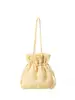 Bolsa Saco de Grande Capacidade com Design de Cordão Plissado Nicho Estilo Coreano Nova Moda Transfronteiriça Bolsa de Mão Tendência Bolsa de Ombro para Mulheres