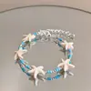 Férias na Ilha ~ Pulseira Estrela do Mar Estilo Férias na Costa Estilo Casual Personalidade Exquisito Alto Padrão Pulseira Mais Fácil de Combinar
