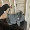 Bolso Grande de Mezclilla para Mujer 2026 Nuevo Bolso Cruzado de Hombro de Moda Bolso Tote Casual para el Trabajo