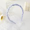 Verão Primeiro Amor Branco Japonês e Coreano Estilo Transversal Plissado Faixa de Cabelo Doce Temperamento Sair Todos os Combinados Grampo de Cabelo Acessórios de Cabelo Feminino Headwear