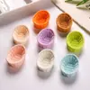 Mini Cesta Pequena de Bambu Resina Artificial Casa de Brinquedo para Crianças Cesta de Legumes Ornaments Acessórios DIY Props de Cena