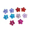Accesorios para tocados DIY acrílicos nacionales con forma de flor de ciruelo y agujero mediano al por mayor