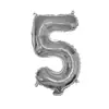 Globos de Foil Plateados de 16 pulgadas con Letras Inglesas A-Z y Números 0-9, Soportan Varios Conjuntos de Combinaciones de Globos de Papel de Aluminio