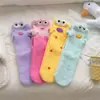 Peixe-palhaço Dudu Meias Estranhas Pelúcia Outono Inverno Mais Veludo Meia-Calça Comprida Chão Feminino Fofo Engraçado Calcinha de Biquíni Meia de Dormir Peixe