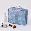 Bolsa de Viagem de Grande Capacidade Tipo Pasta Bolsa Cosmética Multicamadas Bolsa Quadrada Multifuncional Espessada Impermeável para Produtos de Higiene Pessoal