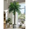 Grande Palmeira Areca Simulada Planta Tropical Coqueiro Planta Verde Biônica de Interior Árvore Falsa Atmosfera Paisagismo Ornamentos em Vaso
