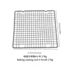 Rejilla de Enfriamiento para Pastel de Pan Negro Encriptado Grande Transfronteriza Suministros para Hornear Rejilla de Alambre de Hierro Red de Secado para Galletas y Pan