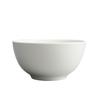 Suministro Transfronterizo Vajilla de Cerámica Blanco Puro Espesado Bol de Arroz Bol Luohan Bol de Porcelana Comercial Bol de Cerámica de Shanxi