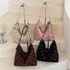 Bolso de hombro de lunares de nicho estilo coreano para mujer, gran capacidad, bolso tote otoño 2026, bolso cruzado para salidas diarias