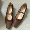 Zapatos de mujer elegantes y delicados, estilo francés, con tacón bajo, para primavera y otoño 2026, en estilo retro Mary Jane