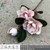 Três grandes magnólias EVA orquídea de mão comércio exterior transfronteiriço atacado flor artificial tema atividade cena layout flor de seda