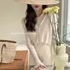 Cardigã de Proteção Solar de Verão, Blusa de Seda Gelada de Manga Longa para Mulheres, Estilo Coreano Versátil Leve Cachecol Curto Jaqueta Cobertura