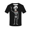 Camiseta de manga curta com estampa digital de osso de verão 2021 para casais, gola redonda, impressão 3D, uma geração da AliExpress