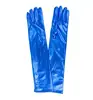 Guantes Largos Extra de 50cm para Mujer de Cuero Patentado Sexy Elásticos Disfraz de Ópera Cosplay Guantes Oscuros