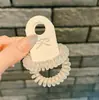 Paquete de 2 Gomas para el Cabello Transparentes Esmeriladas tipo Cable de Teléfono, Cuerdas para el Cabello Sencillas Brillantes de Colores Dulces Estilo Coreano Nuevas, Accesorios para el Cabello de Moda y Minimalistas