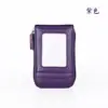 Nova bolsa organizadora de couro com RFID para cartões, porta-moedas de couro bovino para múltiplos cartões, porta-cartões com zíper, bolsa tipo acordeão, pronta em estoque, personalizável