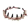 Industria Pesada Exquisita Diadema de Pedrería para Mujer 2026 Nuevo Estilo Moda Elegante Calavera Alta en la Parte Superior con Dientes Diadema Envuelta Pinza para el Cabello Accesorios para el Cabello