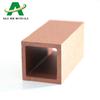 Madera plástico 51*51 tubo cuadrado pequeño anticorrosión impermeable barandal exterior 50x 50 poste de madera plástico