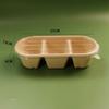 Lonchera desechable de pulpa, lonchera degradable, lonchera para fitness, comida rápida, comida para llevar, sushi, ensalada, comida ligera, paquete de caja