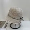 Sombrero de pescador de punto a cuadros estilo coreano, largo al frente y corto atrás, con amarre, para mujer, versátil para primavera y verano, sombrero para protección solar al aire libre