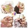 Pegatinas de Uñas Estilo Lujo Ligero Lin Yu Decoraciones de Pedrería 3D Lentejuelas de Pedrería de Colores Decoración de Uñas Qy191-218