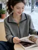 Suéter de manga larga extremadamente elegante para mujer con cuello camisero, nuevo modelo otoño e invierno 2026, top de punto ajustado y versátil para figuras petite