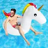 Fábrica Punto PVC Inflable Cisne Fila Flotante Animal Unicornio Pavo Real Cama Flotante Anillo Inflable para Nadar Cama Flotante