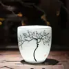 Taza de té pintada a mano taza de té de cerámica pastel juego de té kung fu taza de té pequeña porcelana blanca taza grande individual Taza de Maestro