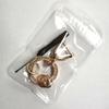 Llavero de coche con incrustaciones de diamantes, llavero de alta gama que combina con todo, hebilla de estribo de metal, anillo de resorte, accesorios, colgante transfronterizo al por mayor