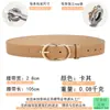 Nuevo Estilo Hebilla Simple y Versátil Cinturón de Cuero para Mujer Cinturón Casual Estilo Coreano Cinturón Decorativo para Jeans de Mujer Venta Directa de Fábrica