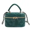Bolsa Transversal Acolchoada Ins para Mulheres 2026 Nova Tendência Moda Bolsa de Mão Bolsa Caixa Acolchoada com Corrente Bolsa de Ombro de Nicho