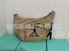 Bolsa de Axila Casual Versátil Estilo Coreano para Mulheres, Bolsa Simples de Tecido Monocromática Texturizada de Ombro Único Transversal, Bolsa de Ombro Tendência para o Dia a Dia