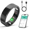 Anel inteligente transfronteiriço anel frequência cardíaca oxigênio no sangue monitoramento de saúde contagem de passos exercício sono bluetooth IP68 à prova d'água