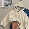 Conjunto de Sudadera con Estampado de Corazones para Niños, Otoño 2026, Unisex, Ropa Deportiva Casual de Bloques de Color para Bebé, Conjunto de Dos Piezas