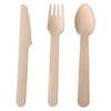 Cuchillo, tenedor, cuchara de madera de abedul, tenedor y cuchara de madera, cubiertos de madera desechables, cuchara de postre, cuchara de madera, tenedor de madera, cuchara de madera para helado